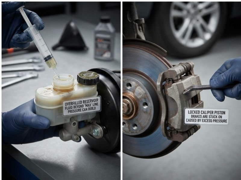 Can Too Much Brake Fluid Cause Brakes to Lock Up?