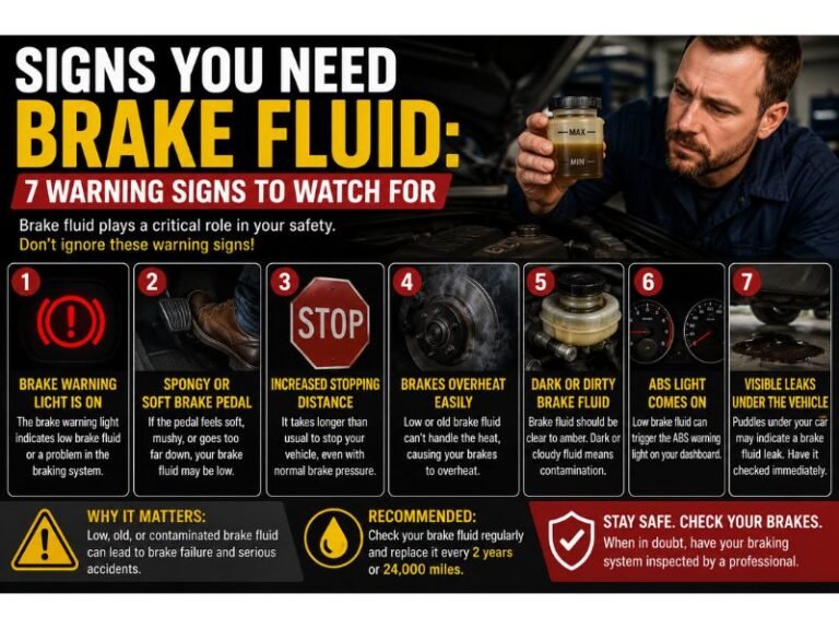 Signs You Need Brake Fluid: 7 Warning Signs to Watch For