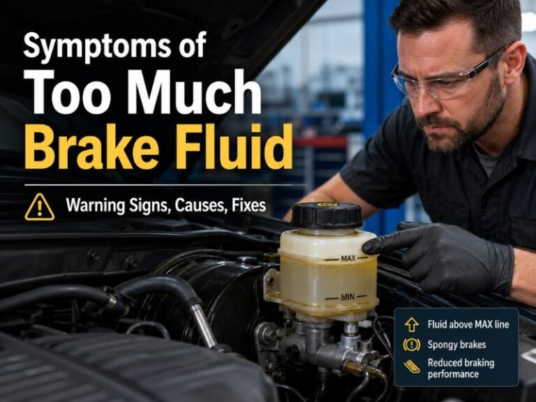 Symptoms of Too Much Brake Fluid: Warning Signs, Causes, and Fixes