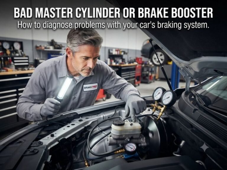 Bad Master Cylinder or Brake Booster? How to Tell the Difference