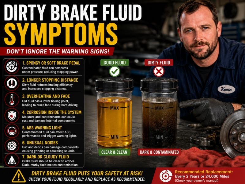 Dirty Brake Fluid Symptoms