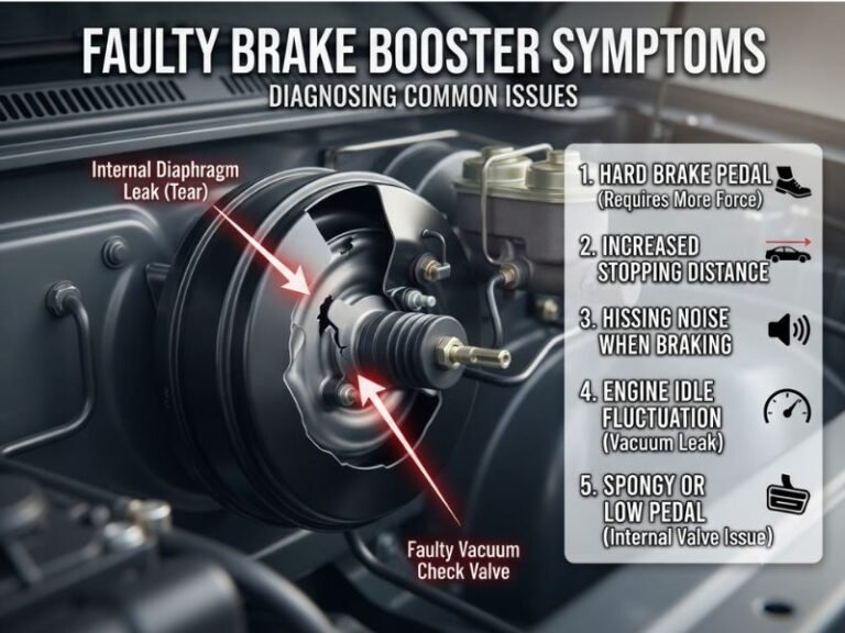 Faulty Brake Booster Symptoms: 9 Warning Signs to Watch For