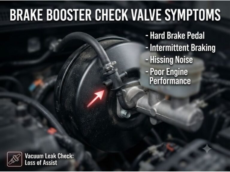 Brake Booster Check Valve Symptoms: 7 Signs It's Going Bad