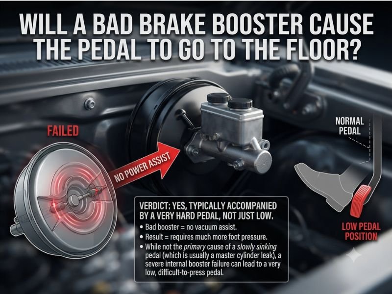 Will a Bad Brake Booster Cause the Pedal to Go to the Floor?