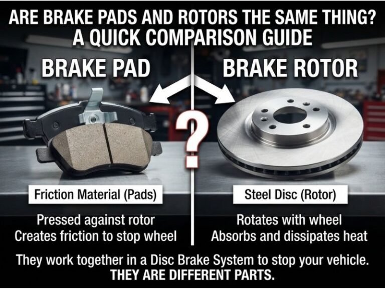 Are Brake Pads and Rotors the Same Thing? Key Differences Explained