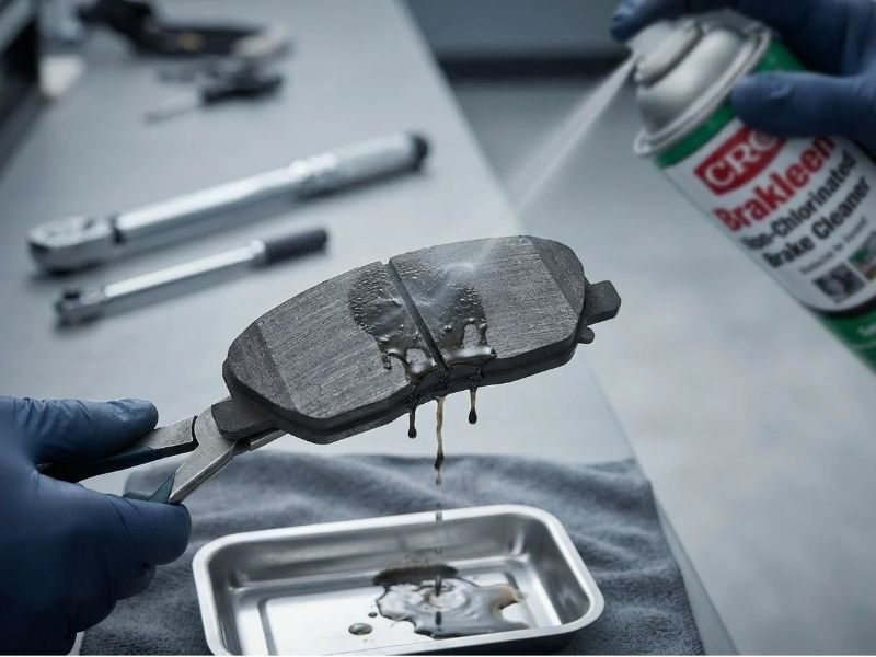 Can Brake Cleaner Remove Oil From Brake Pads?