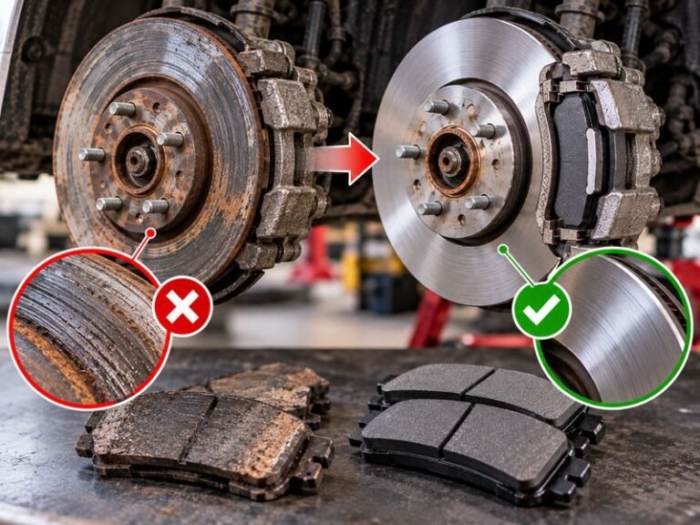 Can You Put New Brake Pads on Bad Rotors? Risks, Wear & Fixes