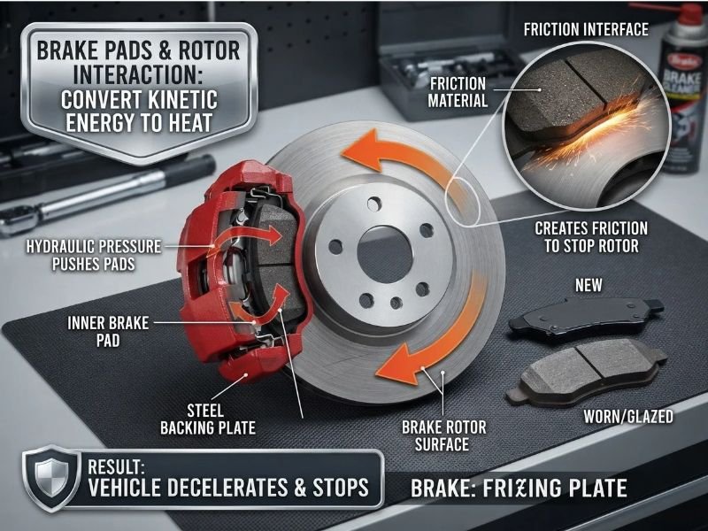 How Brake Pads Work With the Brake Rotor