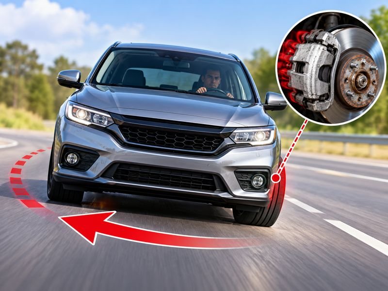 The Vehicle Pulls to One Side When Braking