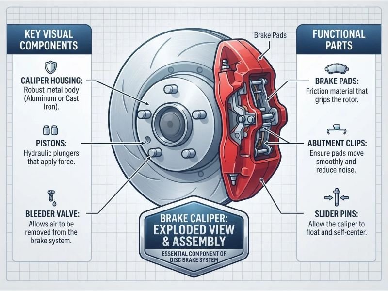 What Does a Brake Caliper Look Like?