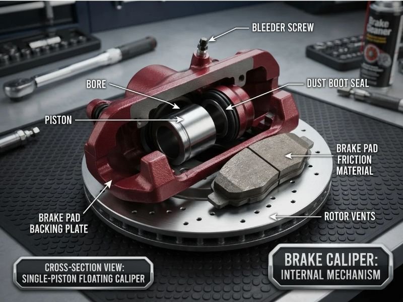What Does the Inside of a Brake Caliper Look Like?