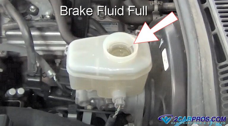 brake fluid reservoir full