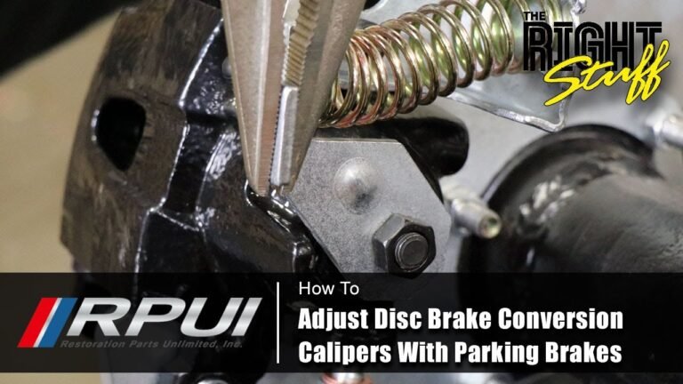 How to Replace Rear Caliper With Parking Brake