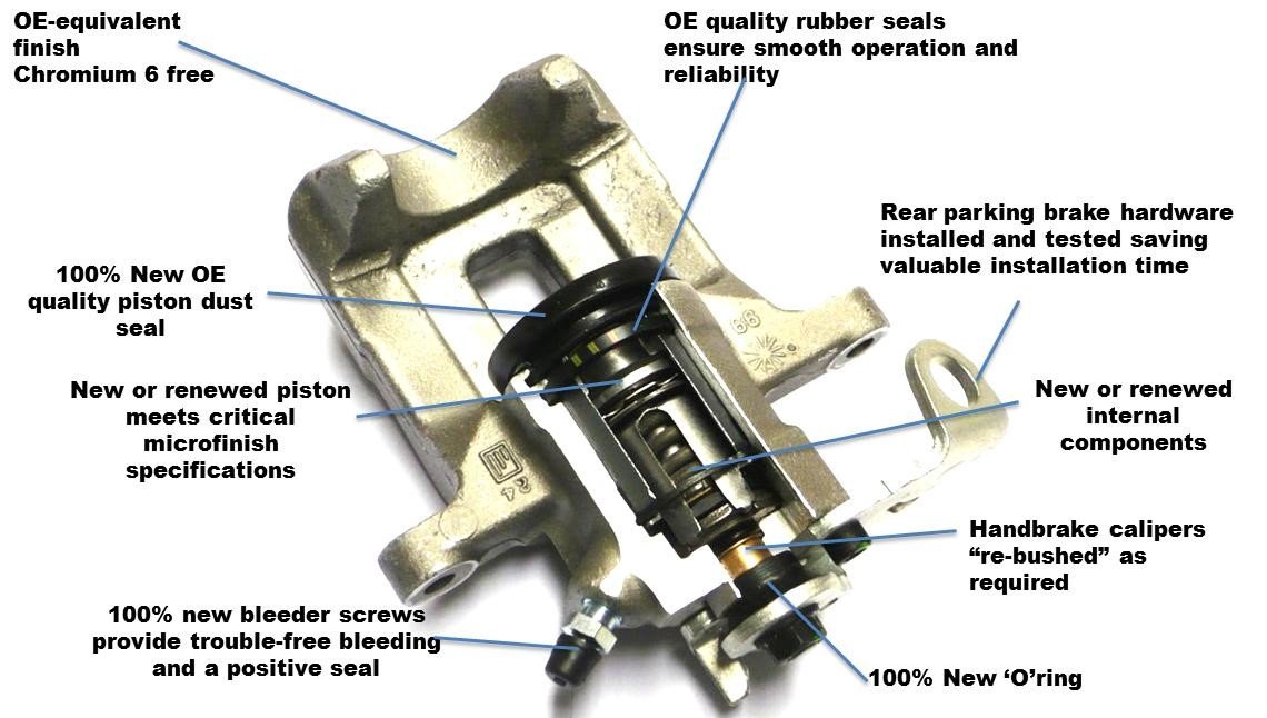 rear brake calipers work