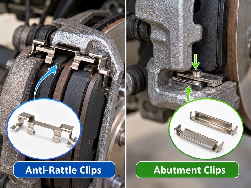 Anti-Rattle Clips vs Abutment Clips