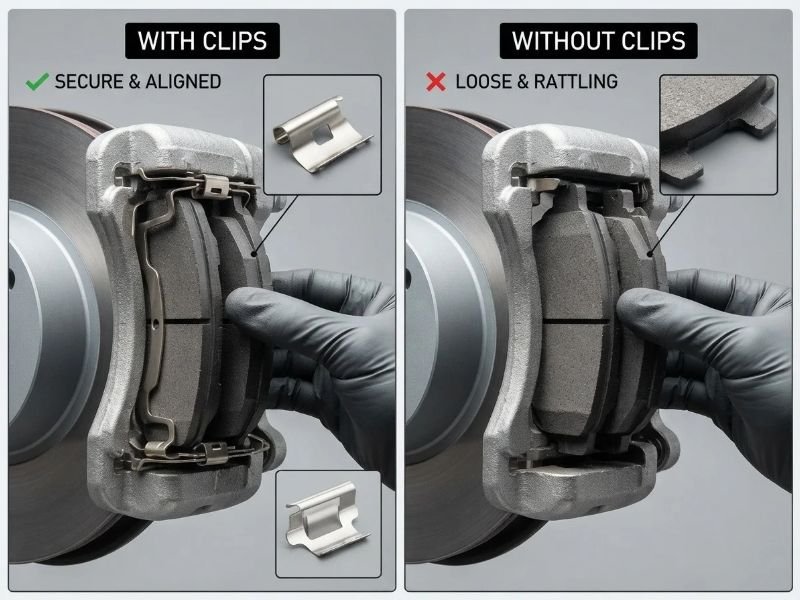 Are Brake Pad Retaining Clips Necessary?