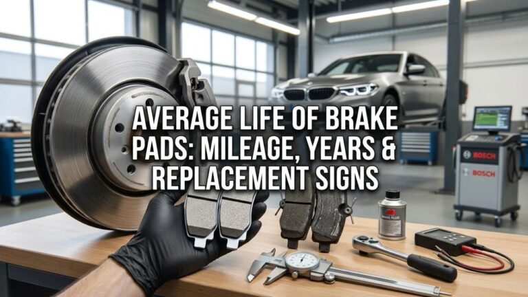 Average life of brake pads ranges widely by vehicle and driving style. See typical mileage, wear thickness, lifespan factors, and replacement signs.