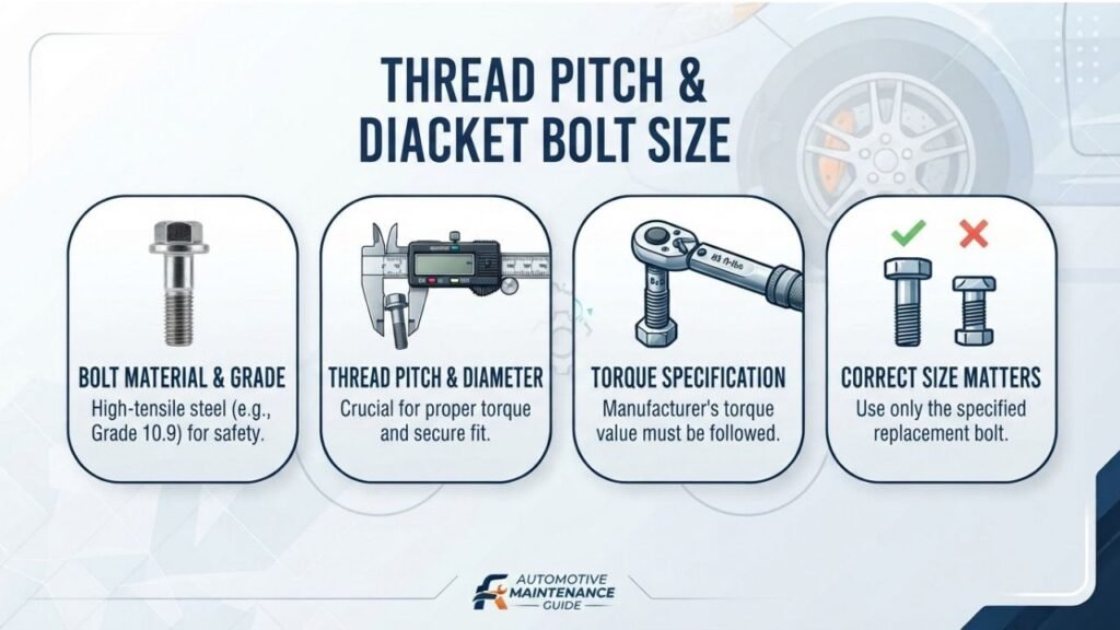 Brake Caliper Bracket Bolt Size