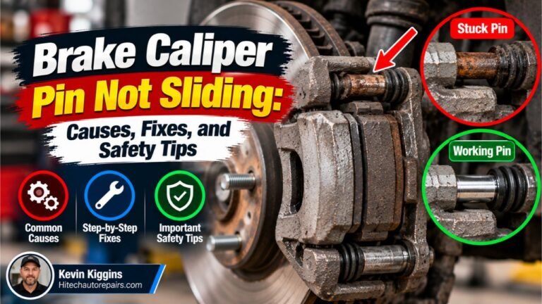 Brake Caliper Pin Not Sliding: Causes, Fixes, and Safety Tips