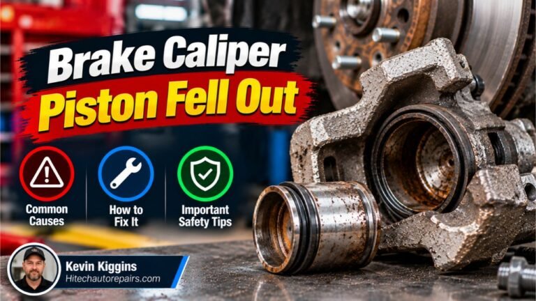 Brake Caliper Piston Fell Out: What to Do and How to Fix It