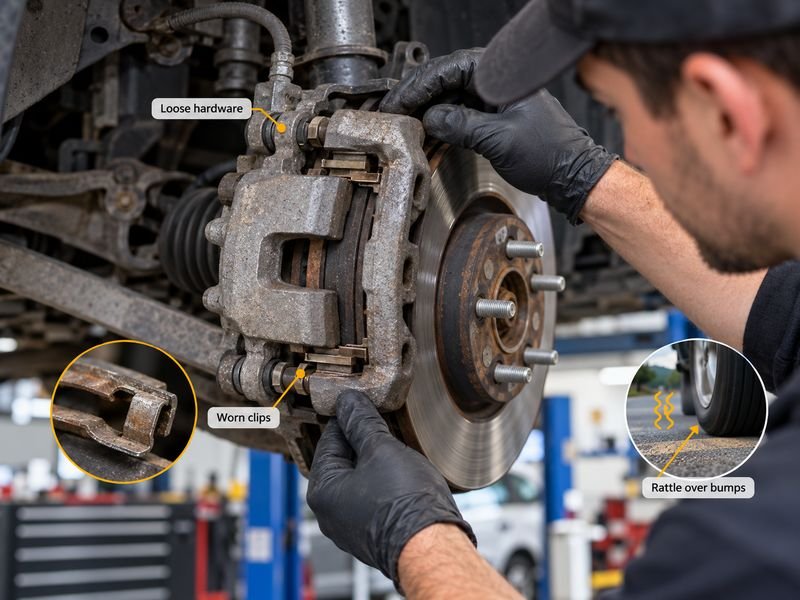 Brake Caliper Rattle Over Bumps