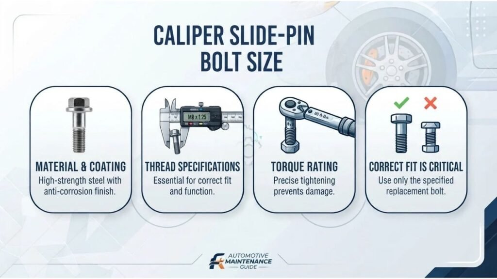 Caliper Slide-Pin Bolt Size