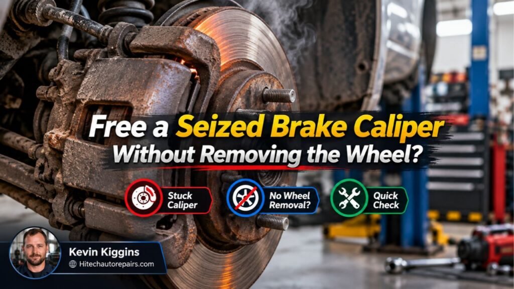 Can You Really Free a Seized Brake Caliper Without Taking the Wheel Off?