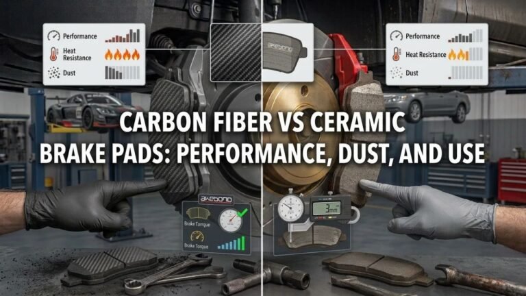 Carbon Fiber vs Ceramic Brake Pads: Performance, Dust, and Use