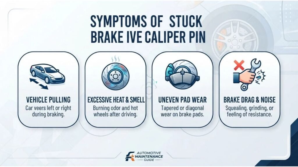 Common Symptoms of a Stuck Brake Caliper Pin