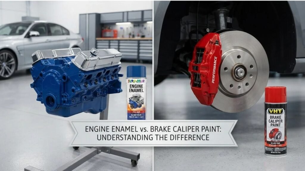Engine Enamel vs. Brake Caliper Paint