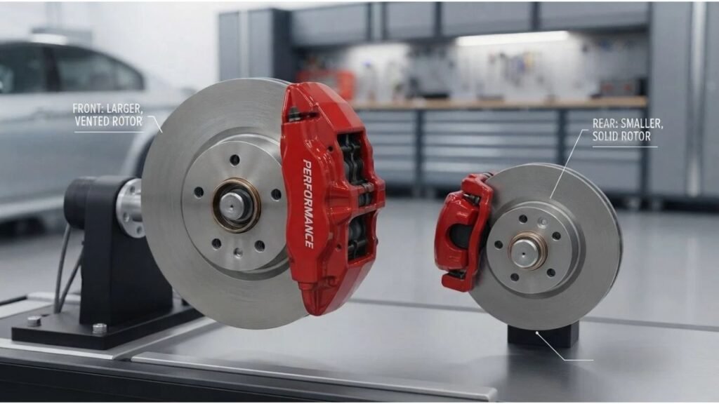 Front vs Rear Brake Rotor Size