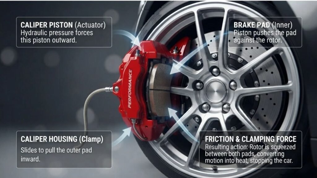 How Brake Pads and Calipers Work Together