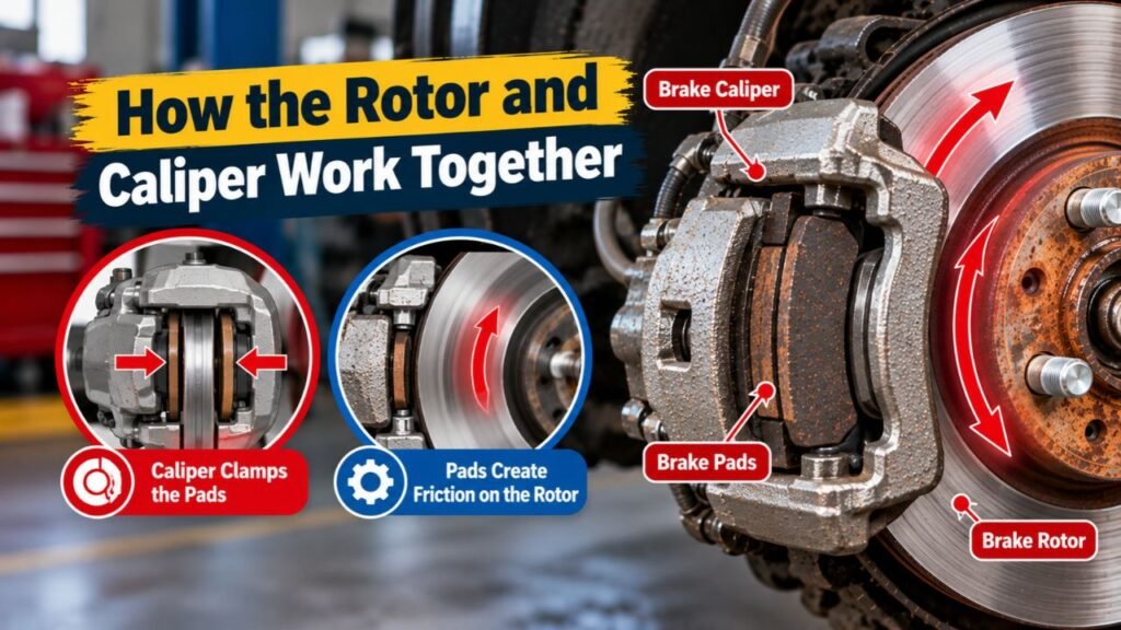 How the Rotor and Caliper Work Together