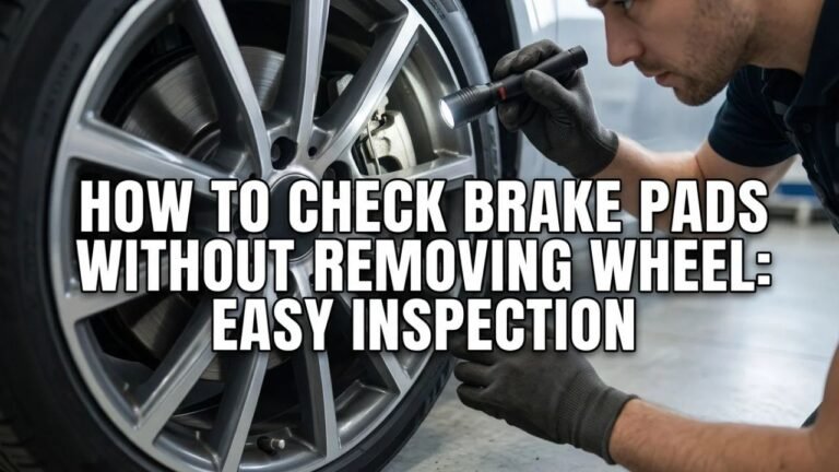 How to Check Brake Pads Without Removing Wheel: Easy Inspection