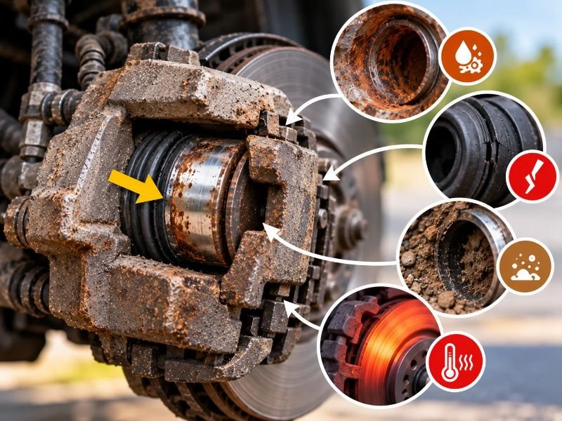 How to Check for a Bad Caliper Piston