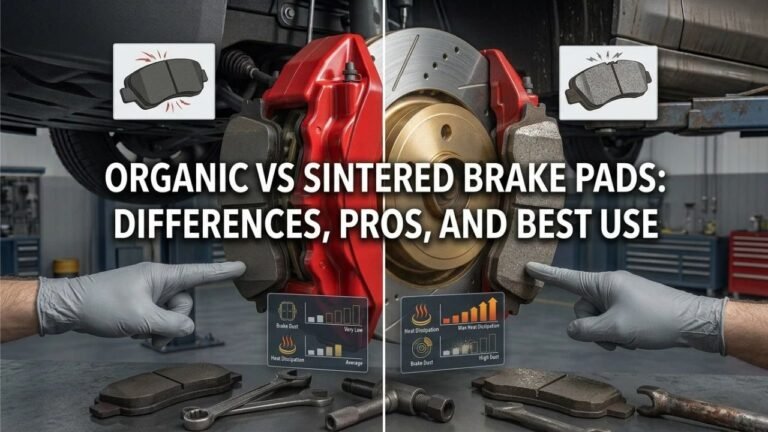 Organic vs Sintered Brake Pads: Differences, Pros, and Best Use