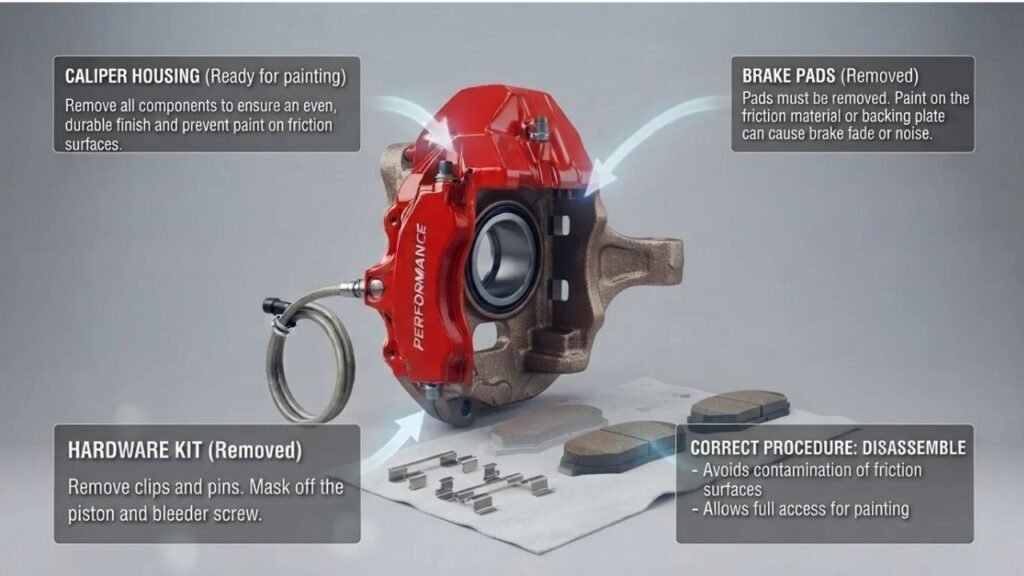 Should You Remove the Brake Pads Before Painting?
