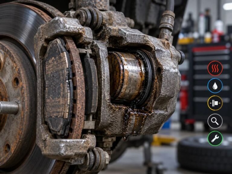 Signs of Bad Caliper Piston: Symptoms, Causes, Tests & Fixes