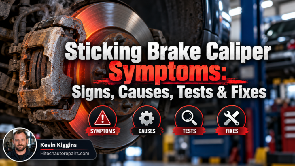 Sticking Brake Caliper Symptoms: Signs, Causes, Tests & Fixes