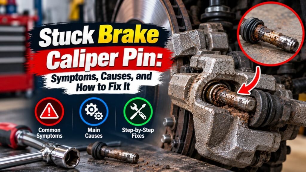 Stuck Brake Caliper Pin: Symptoms, Causes, and How to Fix It