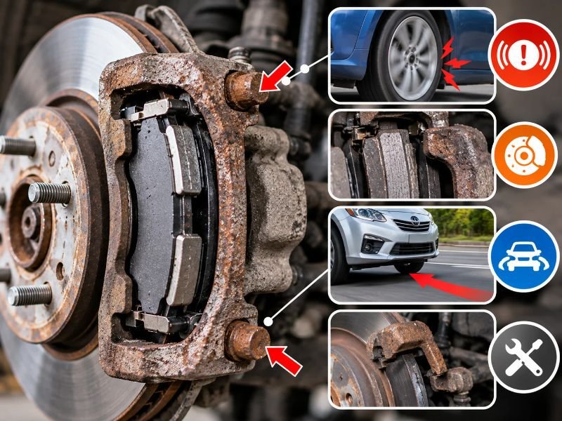 Symptoms of Bad Brake Caliper Bracket: Signs, Causes & Fixes