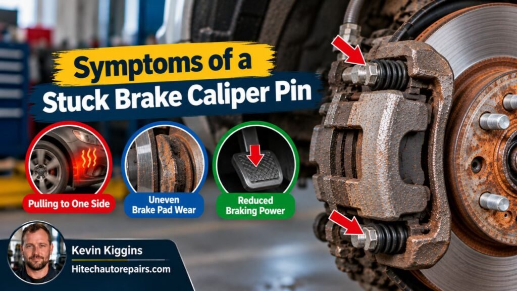 Symptoms of a Stuck Brake Caliper Pin