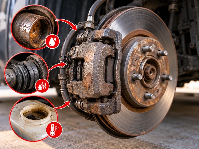 What Causes a Faulty Brake Caliper?
