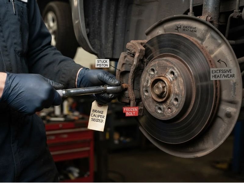What Is a Seized Brake Caliper?