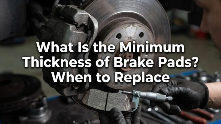 What Is the Minimum Thickness of Brake Pads? When to Replace